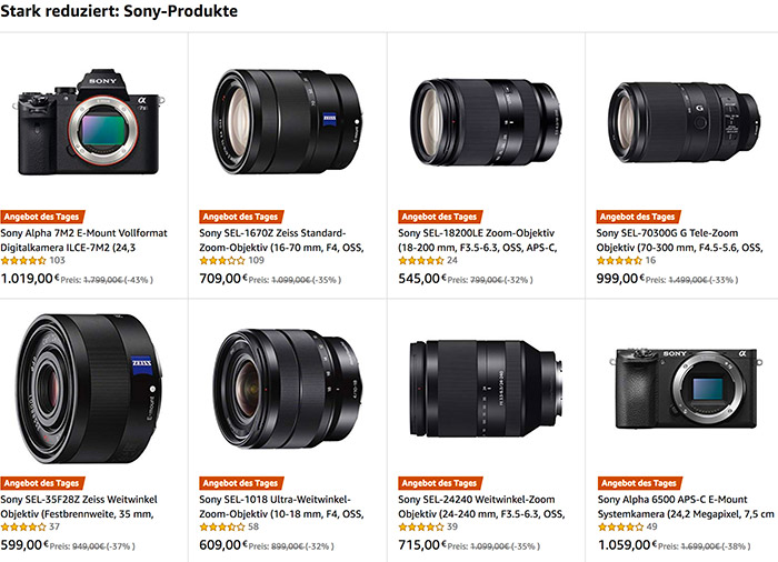 Today only super hot Sony E-mount deals in Europe! – sonyalpharumors