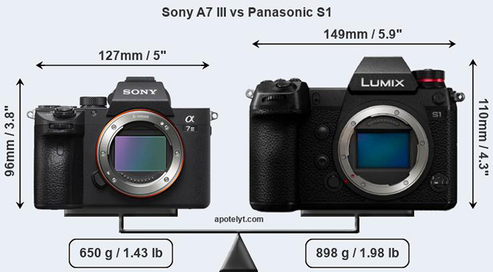 Leerling passage Drank First Sony A7 vs Panasonic S camera size comparison – sonyalpharumors