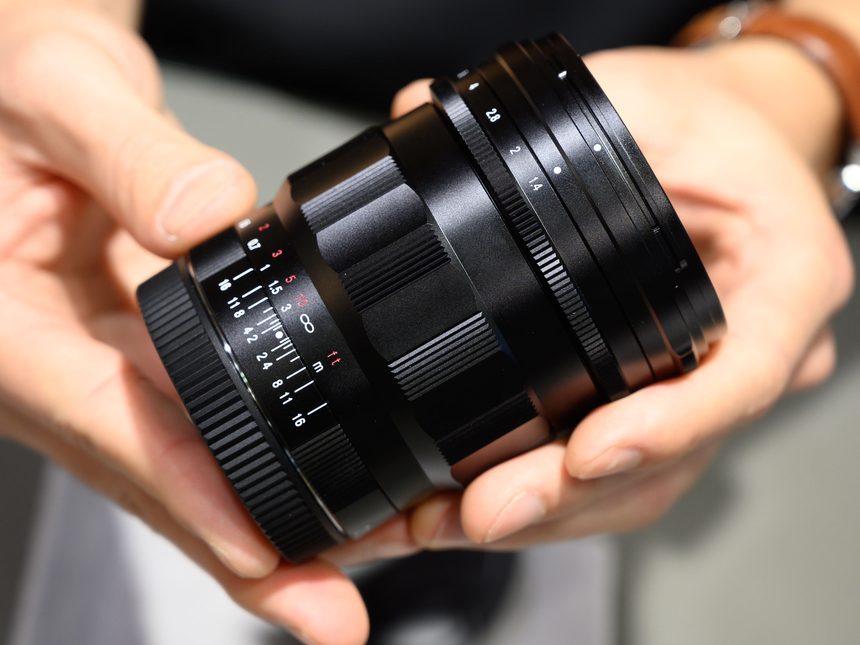 First images of the new Voigtlander 21mm f/1.4 FE lens mounted on