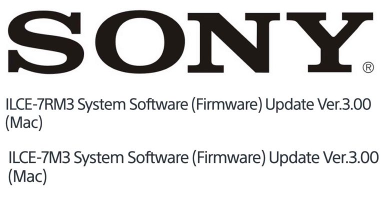 sony firmware update a7riii