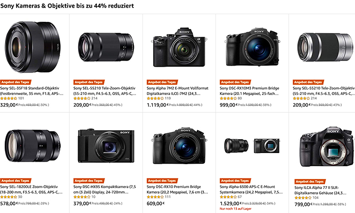 SUPER deal today only: Save up to 44% on Sony camera and lenses at ...