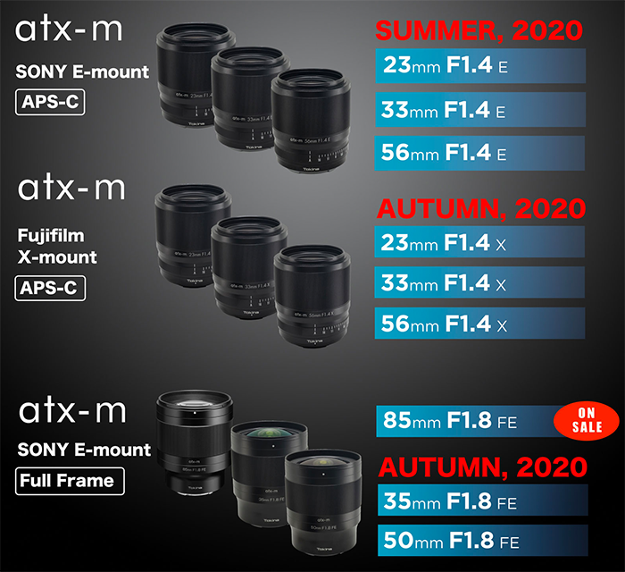 new sony e mount lenses 2020