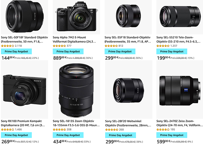 Here Are The European Amazon Prime Day Deals Big Savings On Sony Cameras And Lenses Sonyalpharumors