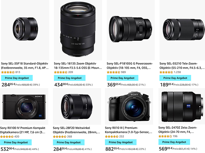 Today’s new Amazon Europe Prime Day Deals: Save big on E-mount lenses ...