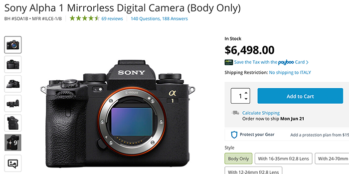 Sony Alpha 1 review by TheVerge: “everything nice at an expensive price ...
