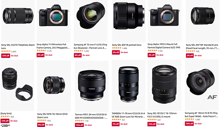 Now also on Amazon Germany: Save big on Sony cameras and lenses ...