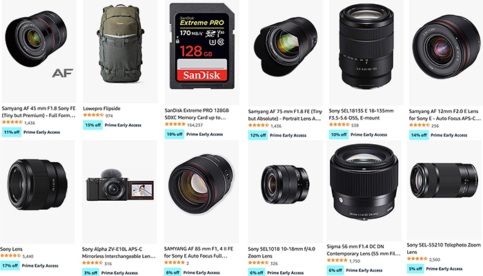 Amazon Prime is now live: Save big on Sony cameras and lenses and ...